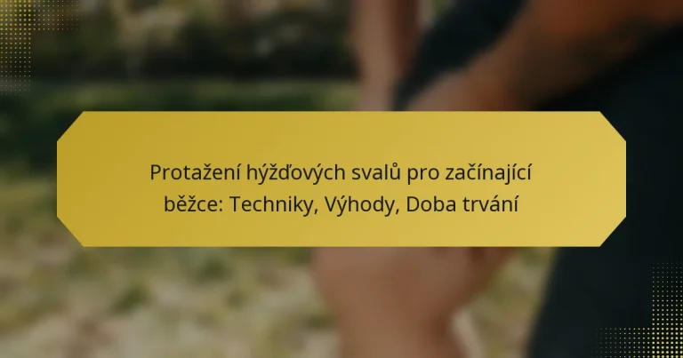 Protažení hýžďových svalů pro začínající běžce: Techniky, Výhody, Doba trvání